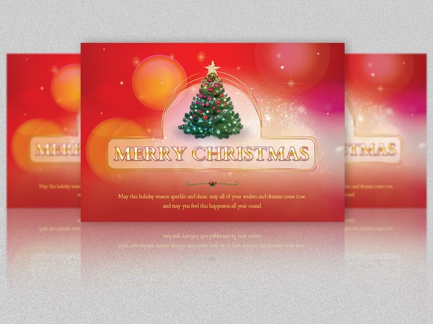 Christmas Postcard Template