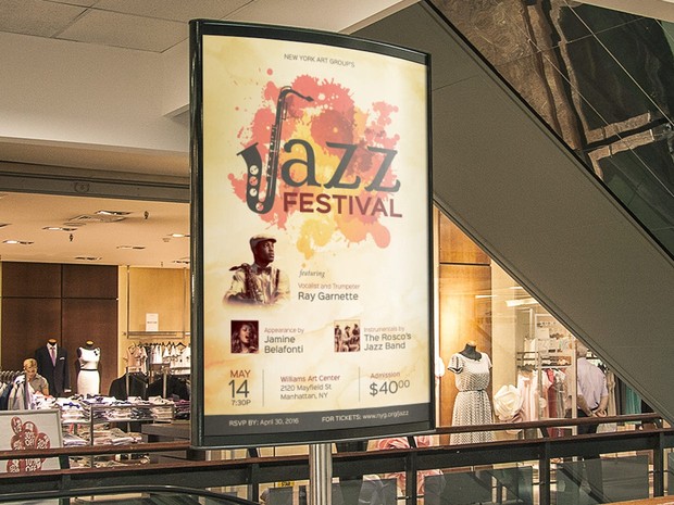 Jazz Concert Flyer Poster Template