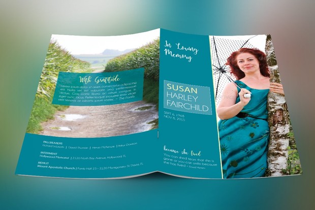 Memories Funeral Program Template