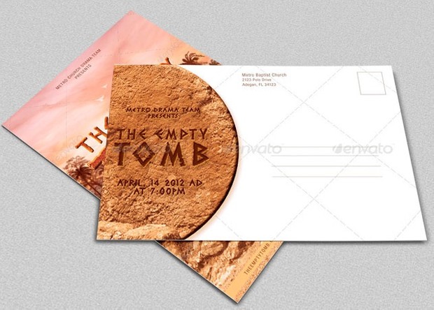 Empty Tomb Flyer and Postcard Template
