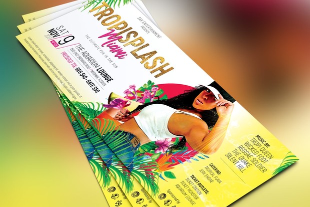 Tropisplash Party Flyer Template