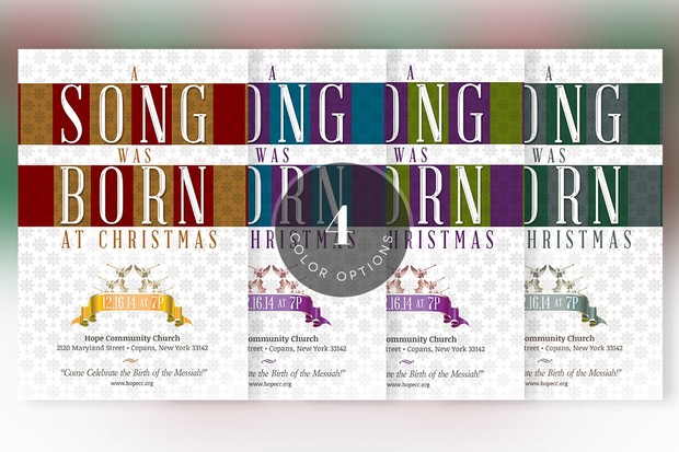Christmas Musical Flyer Template