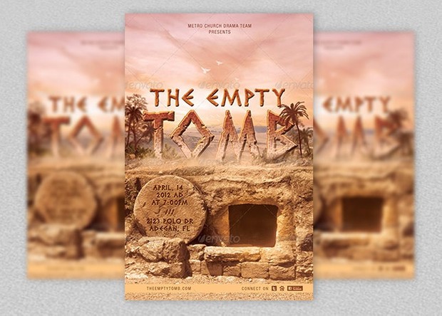 Empty Tomb Flyer and Postcard Template