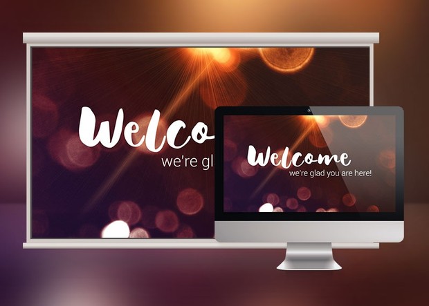 Bokeh Church Service Slides Template