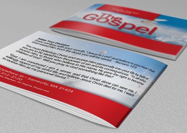 Gospel Tract Photoshop Template
