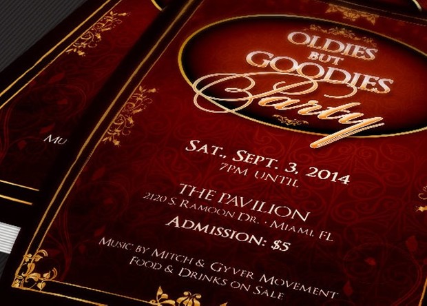 Oldies But Goodies Party Flyer Template