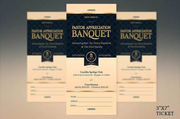 Pastor Appreciation Banquet Template Kit