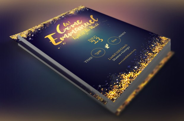 Emmanuel Christmas Cantata Flyer Template