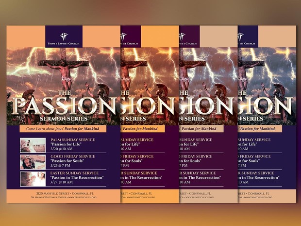 Passion Flyer and Poster - Photoshop