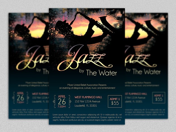 Jazz Concert Flyer Template