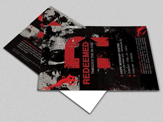 Redemption Church Postcard Template