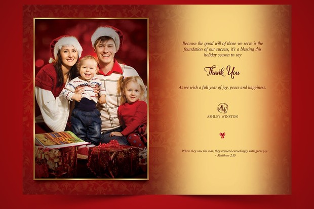 Happy Christmas Greeting Card Template