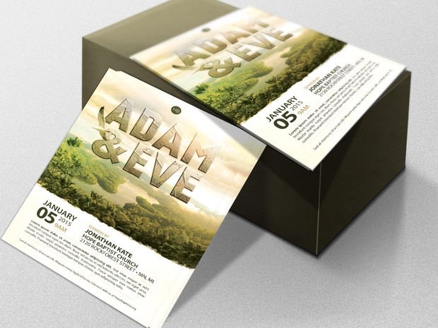 Adam and Eve Flyer Template