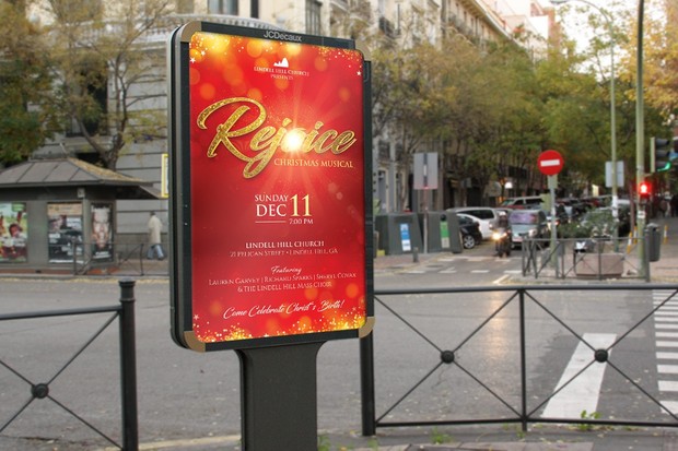 Rejoice Christmas Flyer Poster Template