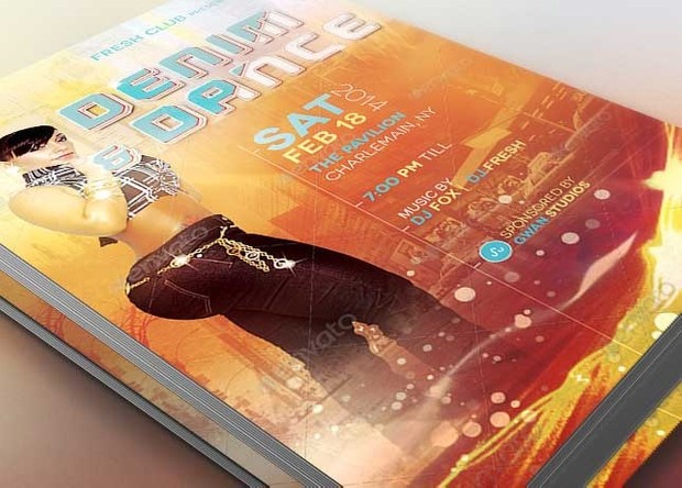 Denim Dance Party Flyer Template