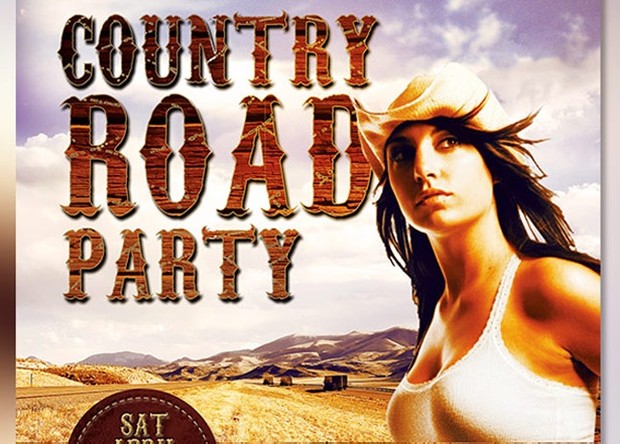 Country Road Party Flyer Template