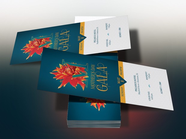 Mothers Day Banquet Ticket Template