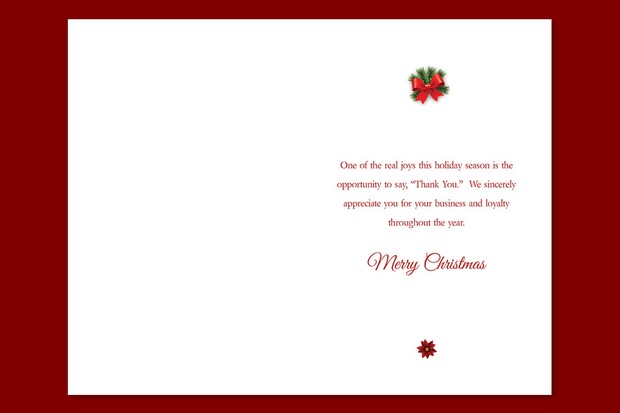 Ornament Christmas Card Template