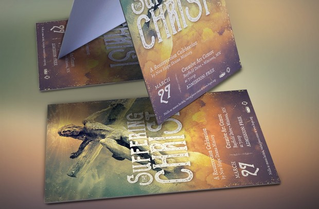 Christ Suffering Easter Flyer Template