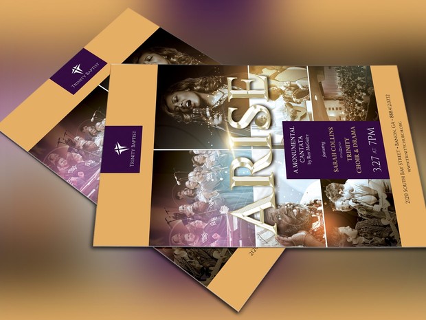 Arise Cantata Flyer and Poster Template
