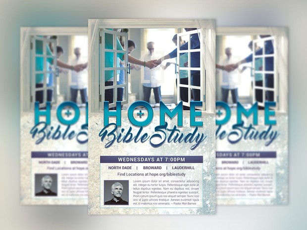 Bible Study Flyer Poster Template
