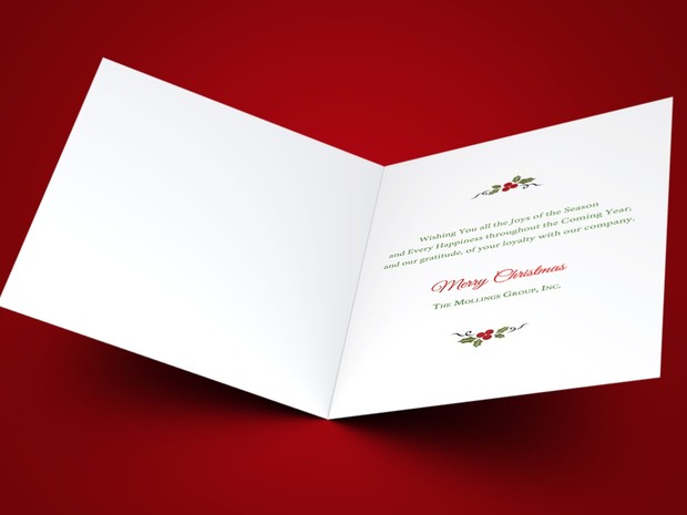 Corporate Christmas Greeting Card Template