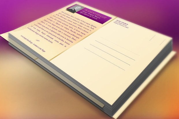 Church Gala Postcard Template