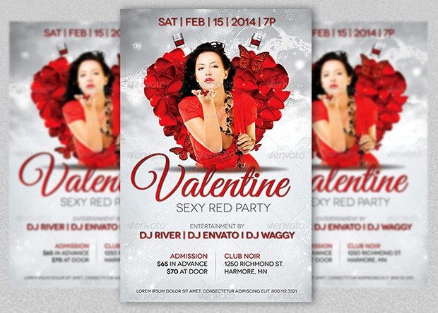 Valentines Banquet and Party Flyer