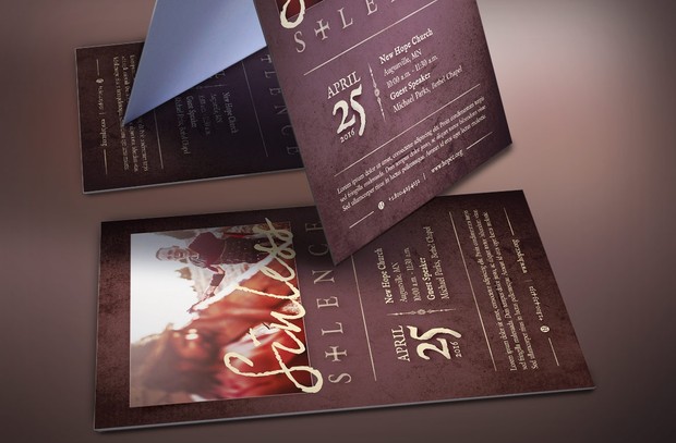 Sinless Silence Church Flyer Template