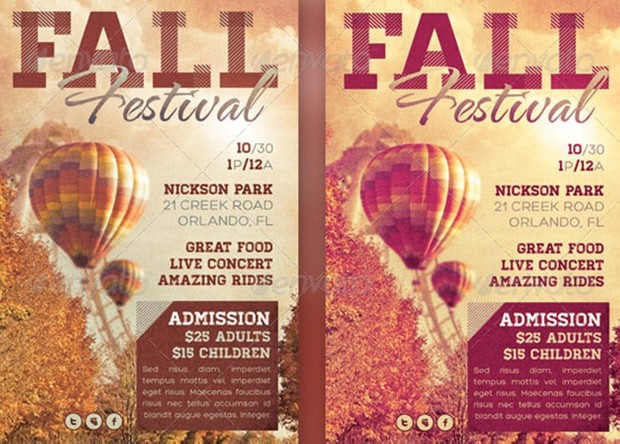 Fall Festival Flyer Template