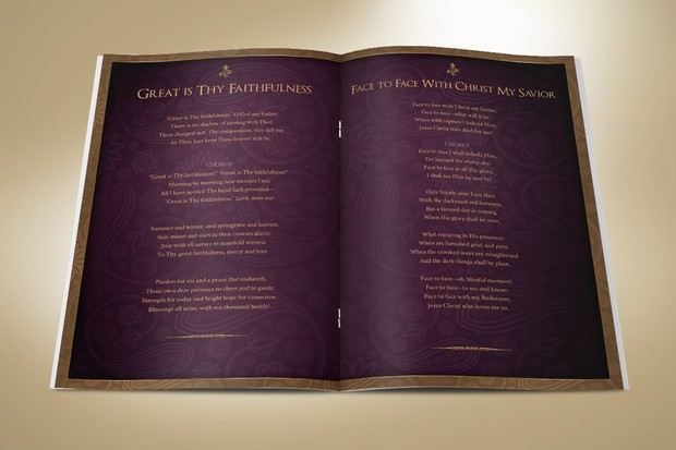 Royal Funeral Program Publisher Word Template - 8 Pages