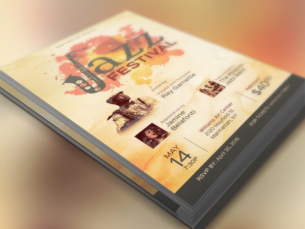 Jazz Concert Flyer Poster Template