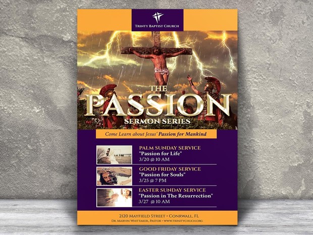 Passion Flyer and Poster - Photoshop