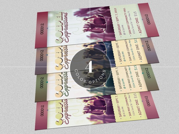 Gospel Concert Ticket Template