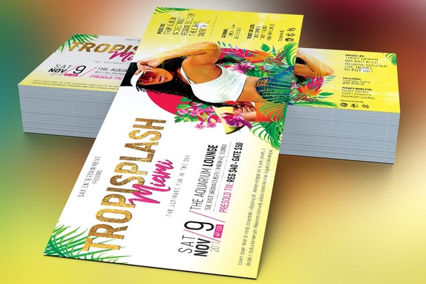 Tropisplash Party Flyer Template
