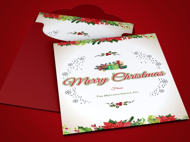 Corporate Christmas Greeting Card Template