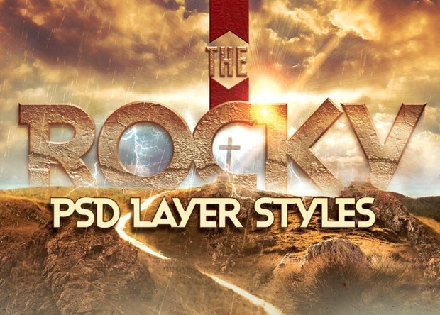 Rock Photoshop Layer Styles