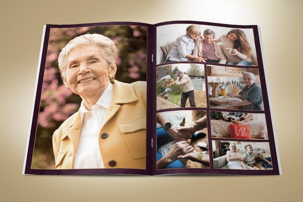 Royal Funeral Program Publisher Word Template - 8 Pages