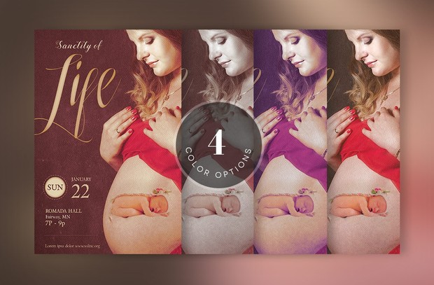 Sanctity Life Flyer Template