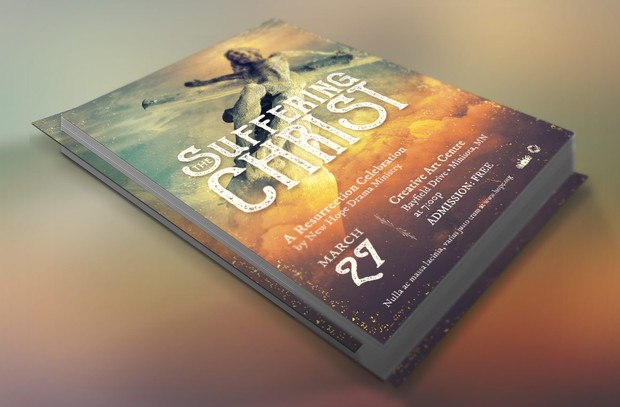 Christ Suffering Easter Flyer Template