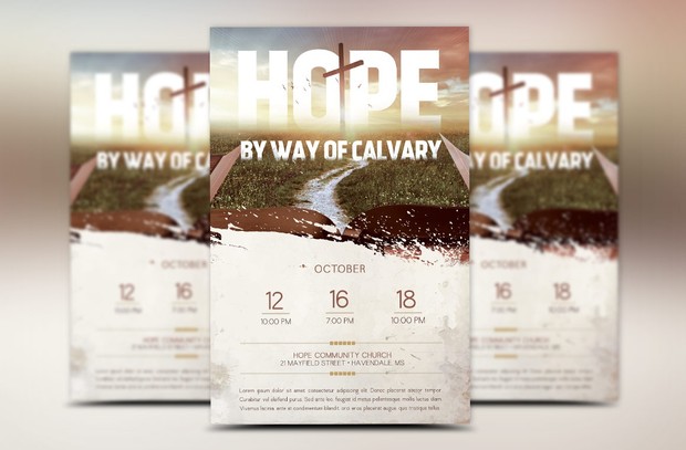 Easter Hope Church Flyer Template