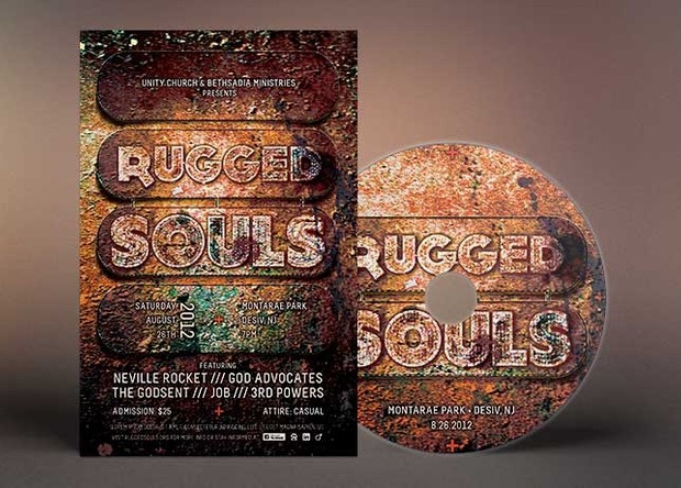 Christian Rock Concert Flyer CD Template