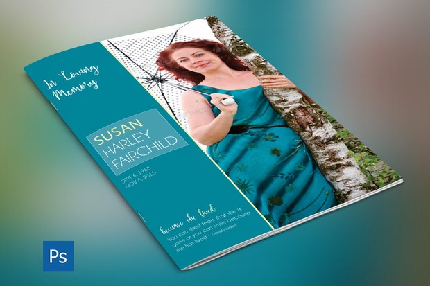 Memories Funeral Program Template