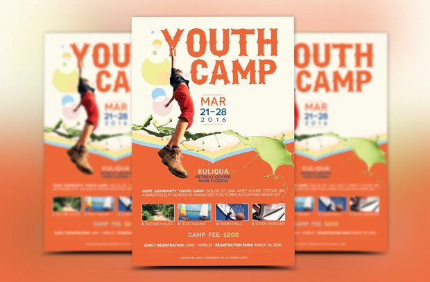Youth Camp Flyer Template