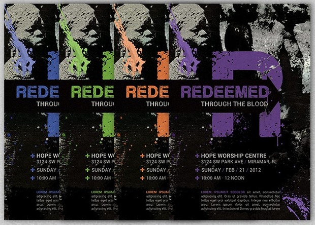 Redemption Church Postcard Template