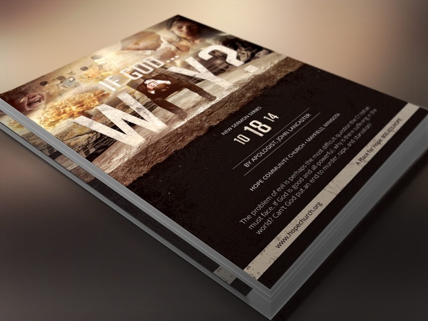 God Question Flyer Poster Template