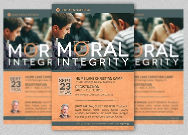 Moral Integrity Church Flyer Template