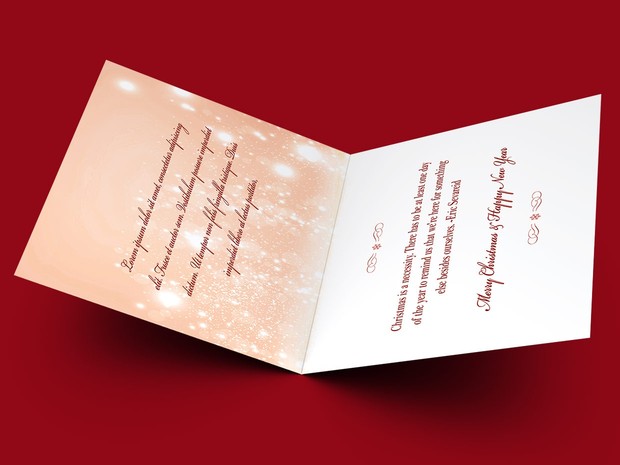 Merry Christmas Greeting Card Template V2