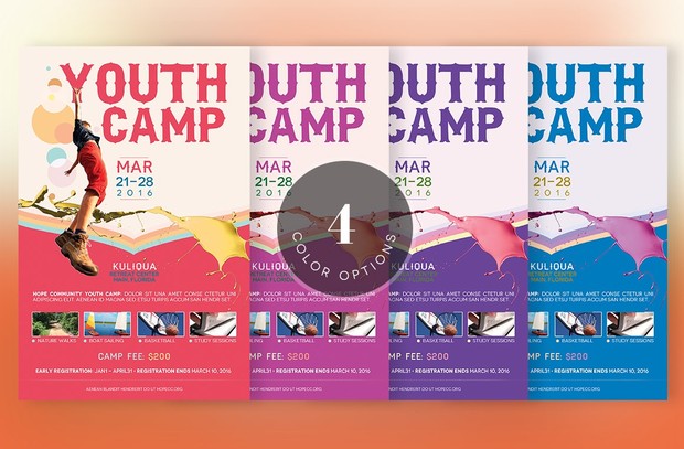 Youth Camp Flyer Template