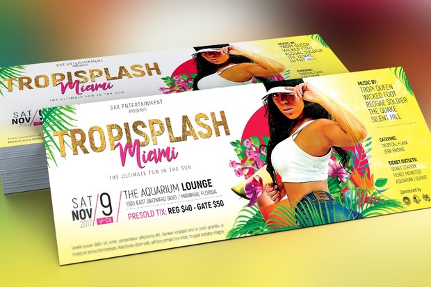 Tropisplash Party Flyer Template